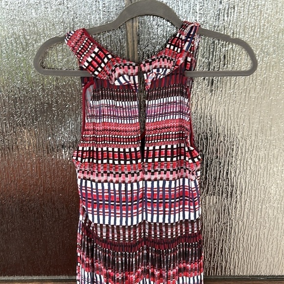 Saloni printed long dress size US 2 or small. - Picture 10 of 11